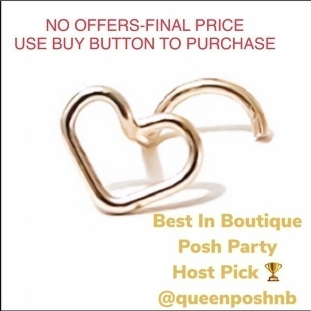 Mood Therapy Heart Shaped Nose rings